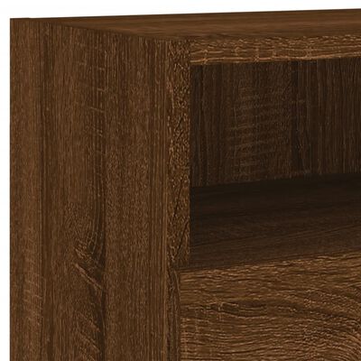vidaXL 5-dielne TV nástenné skrinky hnedý dub kompozitné drevo