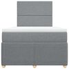 vidaXL Boxspring posteľ s matracom bledosiv&aacute; 120x190 cm l&aacute;tka