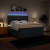 vidaXL Boxspring posteľ s matracom modr&aacute; 200x200 cm l&aacute;tka