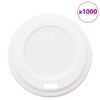 vidaXL Papierov&eacute; viečka na &scaron;&aacute;lky k&aacute;vy &Oslash;60 mm 4oz 1000 ks biely plast