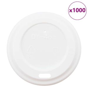 vidaXL Papierov&eacute; viečka na &scaron;&aacute;lky k&aacute;vy &Oslash;60 mm 4oz 1000 ks biely plast