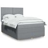 vidaXL Boxspring posteľ s matracom bledosiv&yacute; 140x190 cm l&aacute;tka