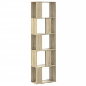 vidaXL Knižnica 5 pol&iacute;c dub sonoma 45x23,5x162,5 cm kompozitn&eacute; drevo