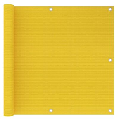 vidaXL Balkónová markíza žltá 90x500 cm HDPE