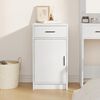 vidaXL Serv&iacute;rovacia skriňa Biela 40 x 40.5 x 75 cm Kompozitn&eacute; drevo