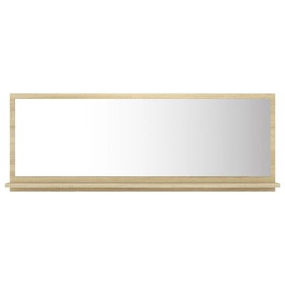vidaXL Kúpeľňové zrkadlo, dub sonoma 100x10,5x37 cm, kompozitné drevo