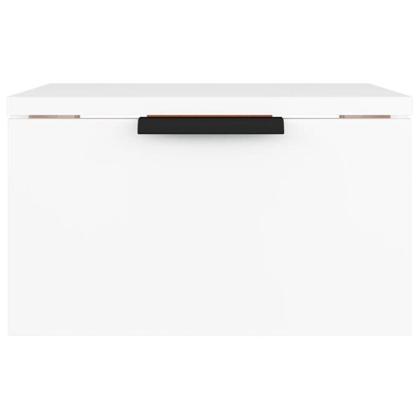 vidaXL Nástenný nočný stolík biela 34x30x20 cm