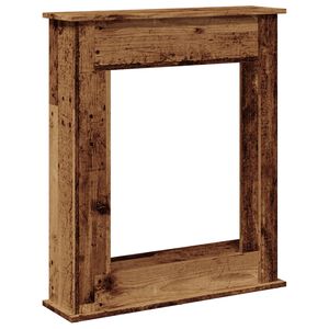 vidaXL Obloženie krbu star&eacute; drevo 75x20x87,5 cm kompozitn&eacute; drevo