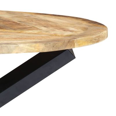 vidaXL Jedálenský stôl, okrúhly 120x76 cm, mangový masív