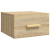 vidaXL Nástenné nočné stolíky 2 ks dub sonoma 35x35x20 cm