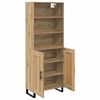 vidaXL Highboard Remeseln&yacute; dub 69,5 x 34 x 180 cm Kompozitn&eacute; drevo