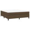 vidaXL Boxspring posteľ s matracom tmavohned&aacute; 180x200 cm l&aacute;tka