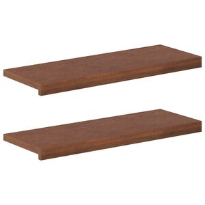 vidaXL Schodov&yacute; ro&scaron;t 2 ks 70 x 25 x 2 cm Tmavohned&aacute;