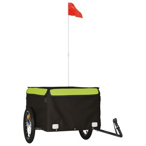 vidaXL Voz&iacute;k za bicykel, čierno zelen&yacute; 45 kg, železo