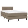 vidaXL Boxspring posteľ s matracom sivohned&aacute; 120x190 cm l&aacute;tka
