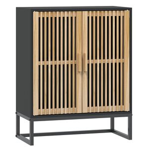 vidaXL Komoda čierna 60x30x75 cm kompozitn&eacute; drevo