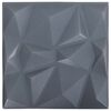 vidaXL N&aacute;stenn&eacute; panely 24 pcs Diamond &Scaron;ed&yacute; 50 x 50 cm XPS Pena