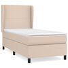 vidaXL Boxspring posteľ s matracom kapuč&iacute;nov&aacute; 90x190 cm umel&aacute; koža