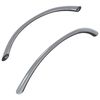 vidaXL rukov&auml;ť 2 ks Strieborn&aacute; 107 x 3.6 x 23 mm Nerezov&aacute; oceľ