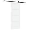 vidaXL Posuvn&eacute; dvere 83 x 211 cm Kompozitn&eacute; drevo Biela a čierna