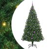 vidaXL Umel&yacute; vianočn&yacute; stromček Zelen&aacute; 210 cm PVC a Oceľ a Plast