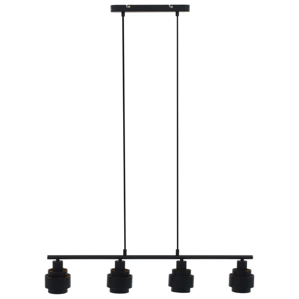 vidaXL Stropná lampa čierna 82 cm E14