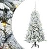 vidaXL Umel&yacute; Skl&aacute;pac&iacute; Vianočn&yacute; Stromček Biela 120 cm PE a PVC