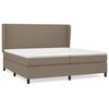 vidaXL Boxspring posteľ s matracom sivohned&yacute; 200x200 cm l&aacute;tka