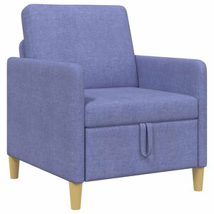vidaXL Sofa s &uacute;ložn&yacute;m priestorom Modr&aacute; dž&iacute;novina 72 x 78 x 87 cm
