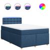 vidaXL Boxspring posteľ s matracom modr&aacute; 120x200 cm l&aacute;tka