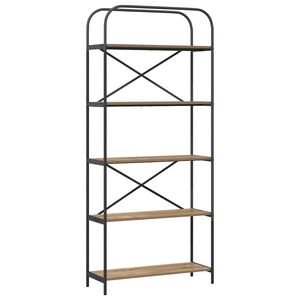 vidaXL Reg&aacute;l na knihy Remeseln&yacute; dub 80 x 30 x 183 cm Kompozitn&eacute; drevo