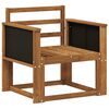 vidaXL Z&aacute;hradn&aacute; stredn&aacute; sedačka Pevn&eacute; ak&aacute;ciov&eacute; drevo Pr&iacute;rodn&aacute;