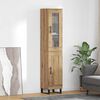 vidaXL Highboard Remeseln&yacute; dub 34,5 x 34 x 180 cm Kompozitn&eacute; drevo