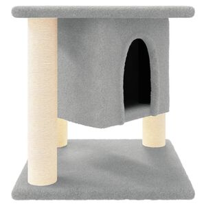 vidaXL &Scaron;krabadlo pre mačky so sisalov&yacute;mi stĺpikmi bledosiv&eacute; 37 cm