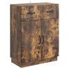 vidaXL Serv&iacute;rovacia skriňa so z&aacute;suvkou Dymov&yacute; dub 66 x 34,5 x 87 cm
