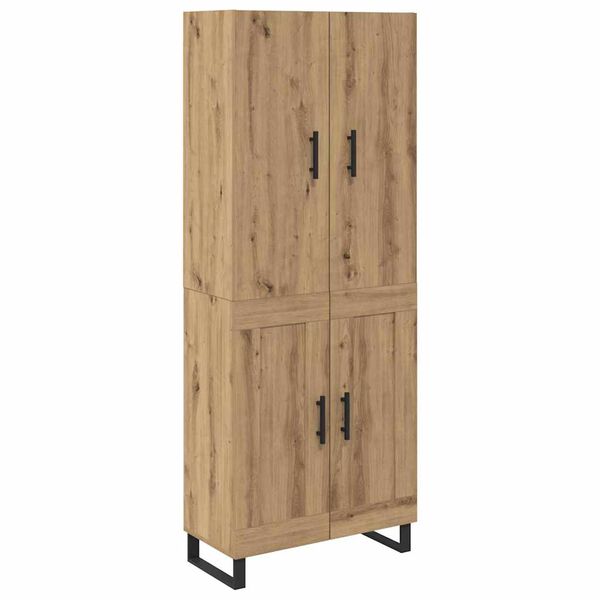 vidaXL Highboard 2 pcs Remeseln&yacute; dub 69,5 x 34 x 180 cm