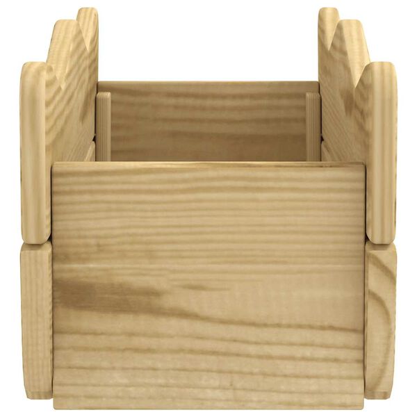 vidaXL Vyvýšený záhradný záhon 50x18x18 cm, impregnovaná borovica