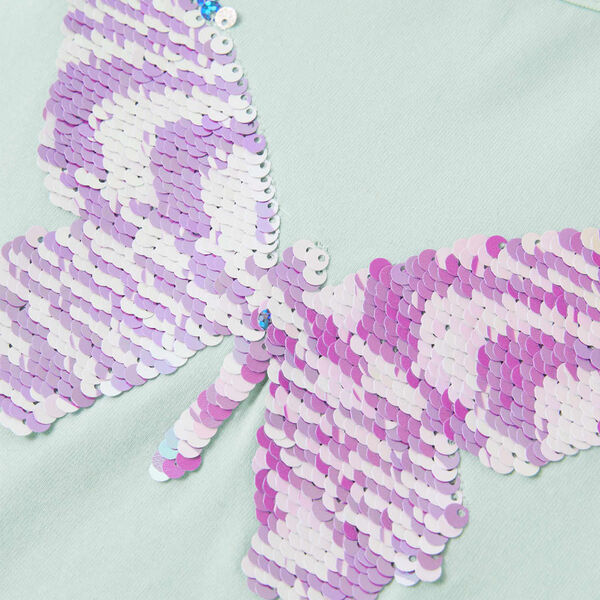 Detské tričko so skoseným rukávom svetlomätové 104