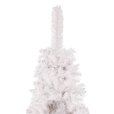 vidaXL Úzky vianočný stromček biely 120 cm