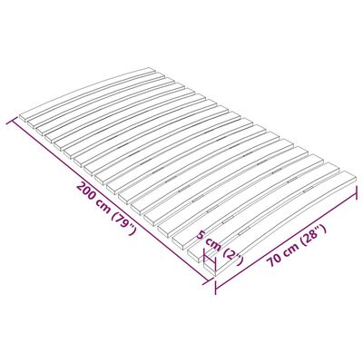 vidaXL Lamelový posteľný rošt so 17 lamelami 70x200 cm