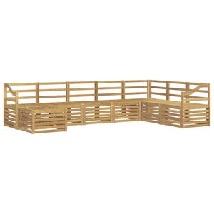 vidaXL Z&aacute;hradn&aacute; s&uacute;prava gaučov 8 pcs Biela 304 x 185,5 x 73 cm