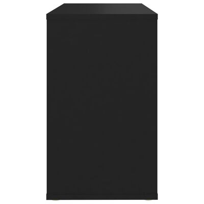 vidaXL Príručná skrinka, čierna 60x30x50 cm, kompozitné drevo