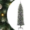 vidaXL Umel&yacute; chud&yacute; vianočn&yacute; strom Zelen&aacute; a biela 240 cm