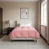 vidaXL Prikr&yacute;vka na cel&yacute; rok &Scaron;nurovan&yacute; Ružov&aacute; 140 x 220 cm Mikrovl&aacute;kno