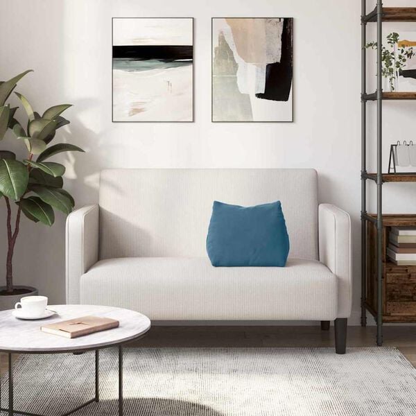 vidaXL Poduška na chrbát Modrá 45 x 20 x 35 cm Kordúrová tkanina