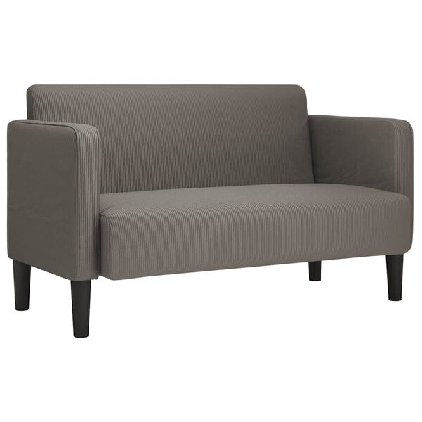 vidaXL Loveseat Pohovka Svetlosiv&aacute; 109 cm Man&scaron;estrov&aacute; l&aacute;tka