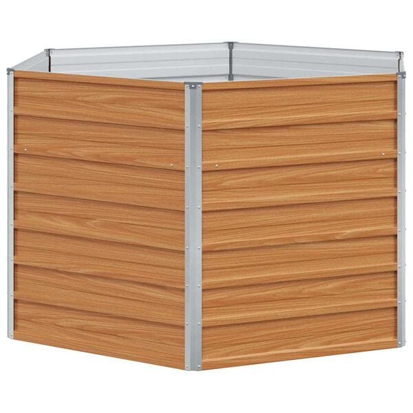 vidaXL Vyv&yacute;&scaron;en&yacute; z&aacute;hon Svetlohned&aacute; 129 x 129 x 77 cm Pozinkovan&aacute; oceľ