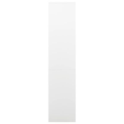 vidaXL Kancelárska skriňa biela 90x40x180 cm oceľ