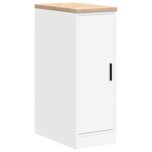 vidaXL Gar&aacute;žov&aacute; skriňa biela 30x51x85 cm mas&iacute;vna borovica