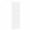 vidaXL Posuvn&eacute; dvere ORKDAL 83 x 232 cm Borovicov&yacute; mas&iacute;v Biela